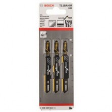 Пилки T118AHM для лобзиков 3 шт. (59 мм; Inox) Bosch 2608630663